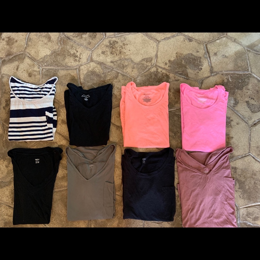 LOT of 8 short sleeve shirts